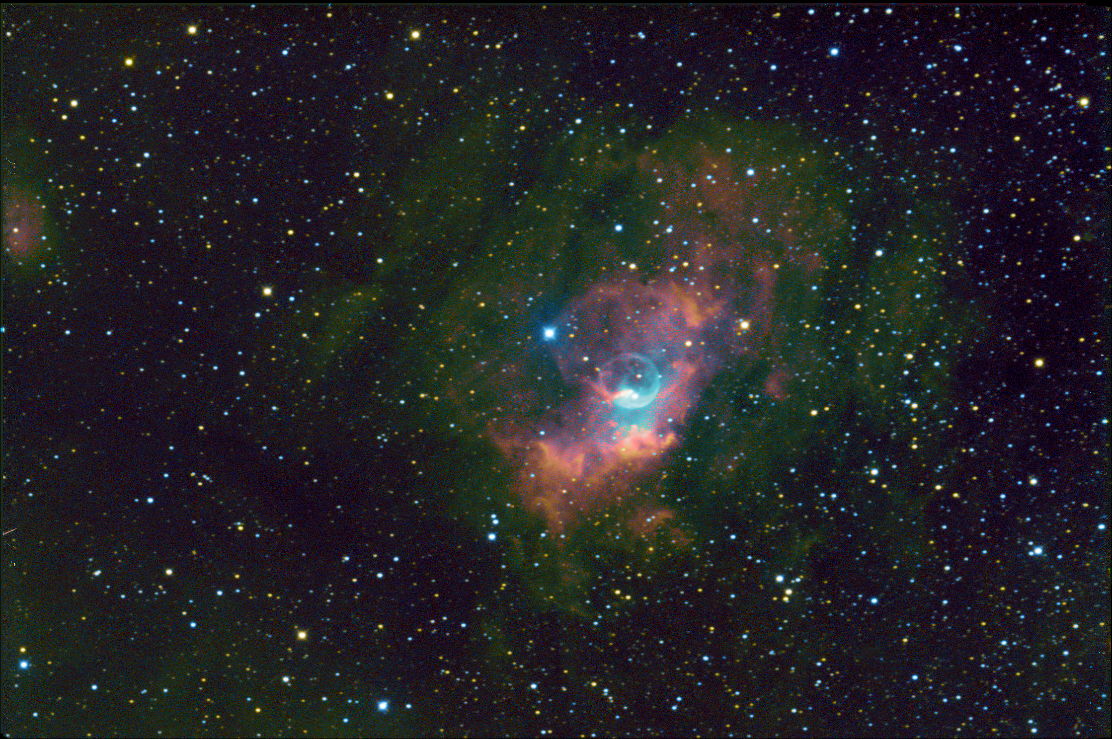 Bubble Nebula SHO Hubble 2 SC lpc cbg csc St