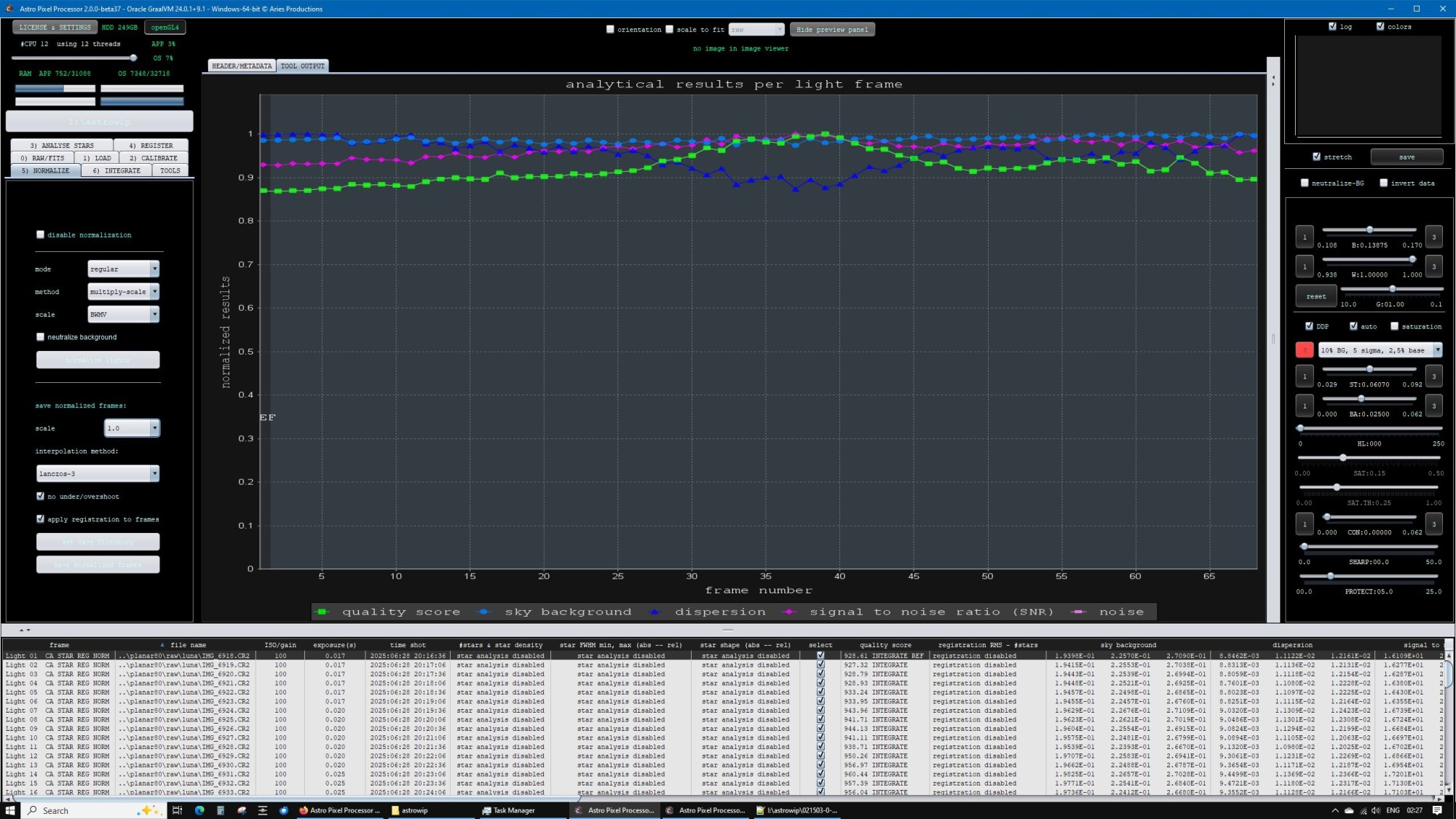 Astro Pixel Processor Aries Productions - latest release APP 2.0.0 ...